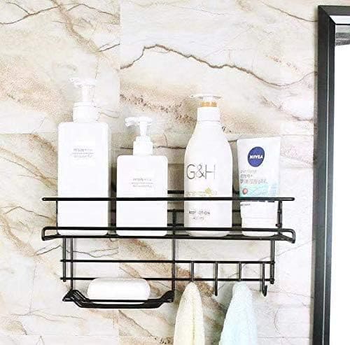 Self Adhesive Caddy Shelf With Hook, Combo Organizer Basket, Multipurpose Home Kitchen Bathroom Wall Hanging Shelves, Perforation Free Bathroom Storage Rack, Wall Mounted Multifunctional Rack, Magic Sticker Shower Rack Shelf Self Adhesive Caddy Shelf With Hook, Combo Organizer Basket, Multipurpose Home Kitchen Bathroom Wall Hanging Shelves, Perforation Free Bathroom Storage Rack, Wall Mounted Multifunctional Rack, Magic Sticker Shower Rack Shelf
